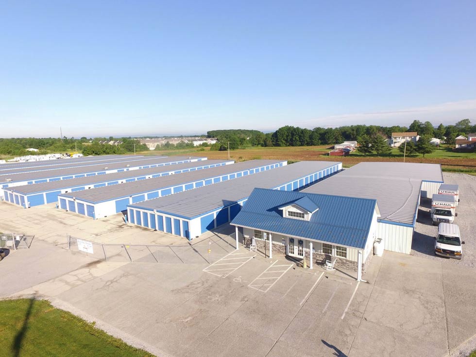 Aerial photo of a Freedom Storage Facility location.