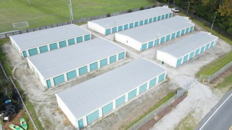 birds-eye view of storage facility
